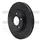 Dynamic Friction Co BRAKE ROTOR DRILLED AND SLOTTED BLACK 633-39023L - alternate 4